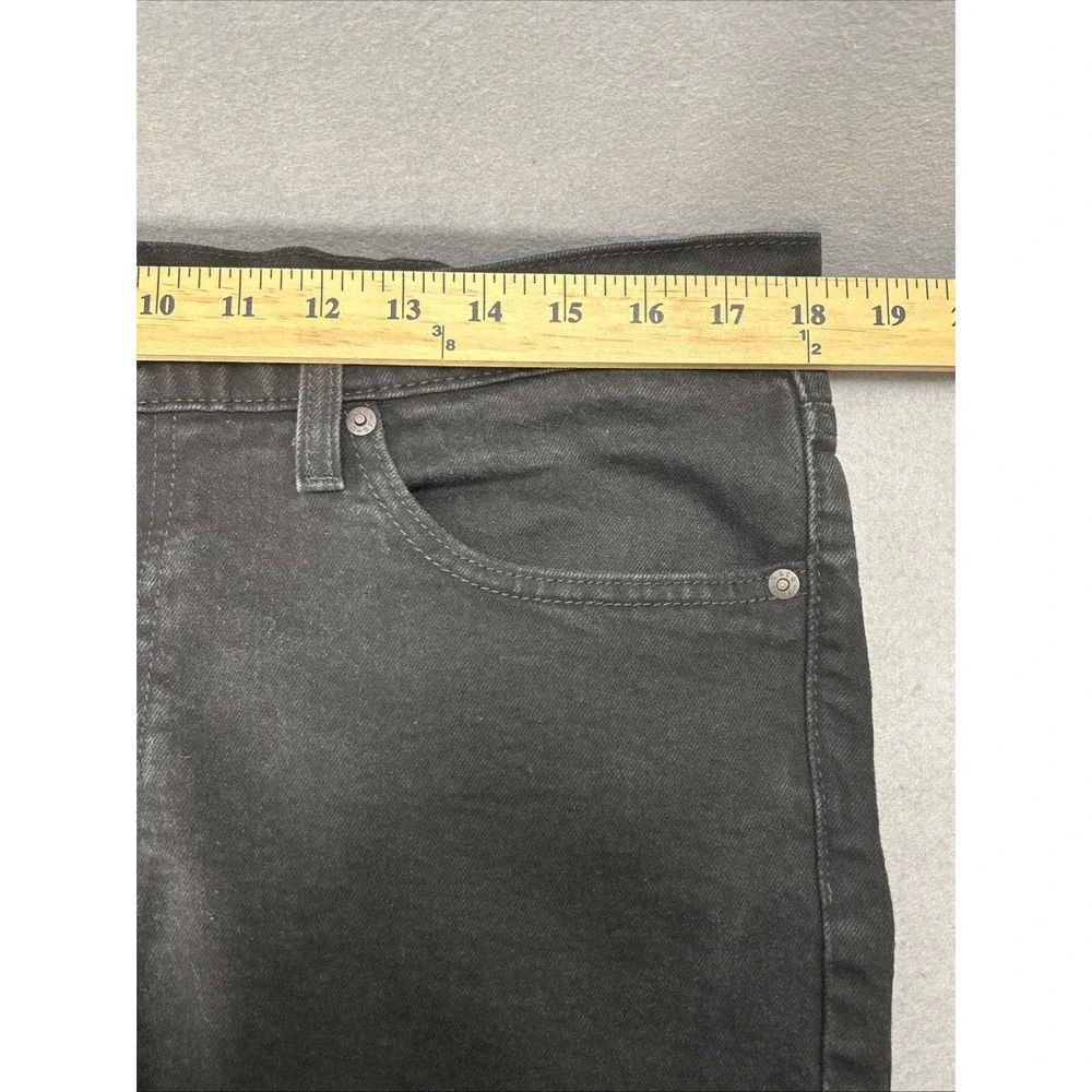 Levi's 511 Slim Fit Dark Wash Black Premium Denim Jeans Mens 36x29.5